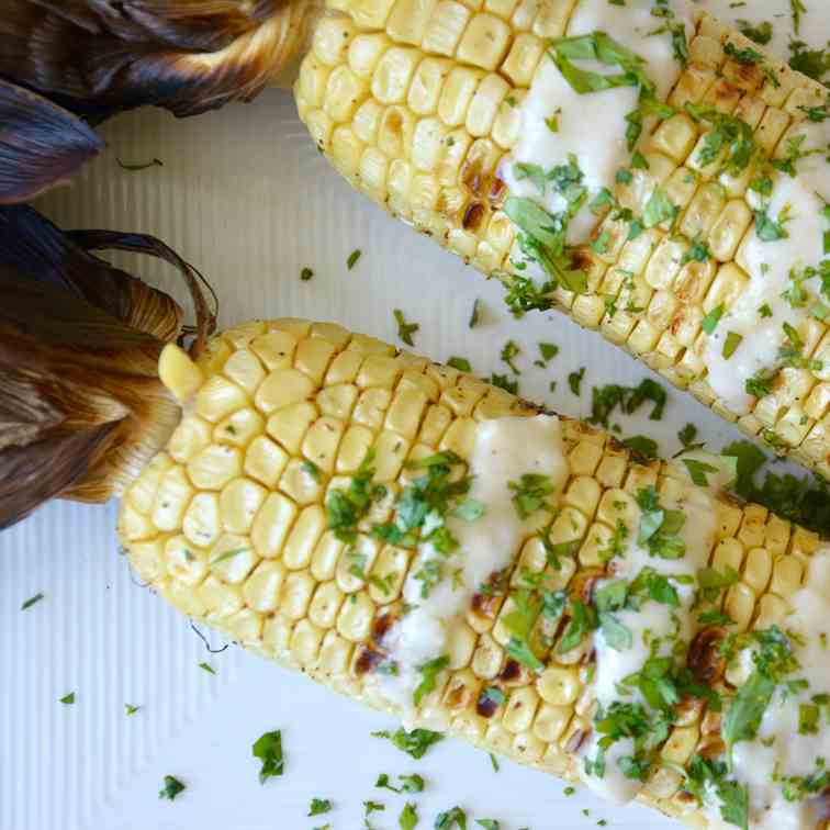 Grilled Corn on the Cob with Coconut Lime