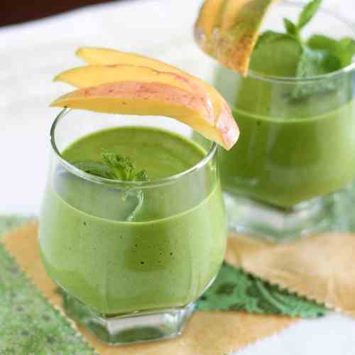 Mango “Green Monster” and other smoothies