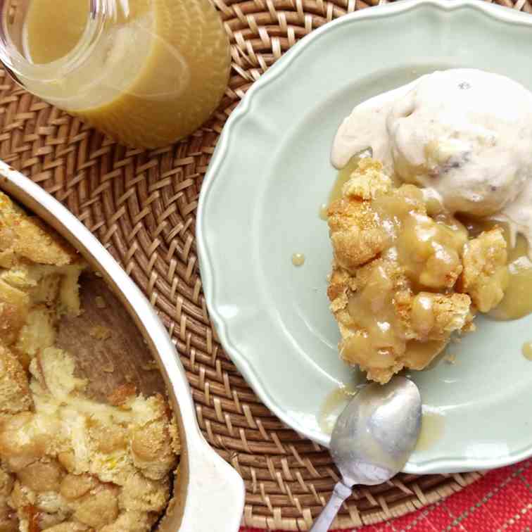 Brown Sugar Bread Pudding with Caramel 