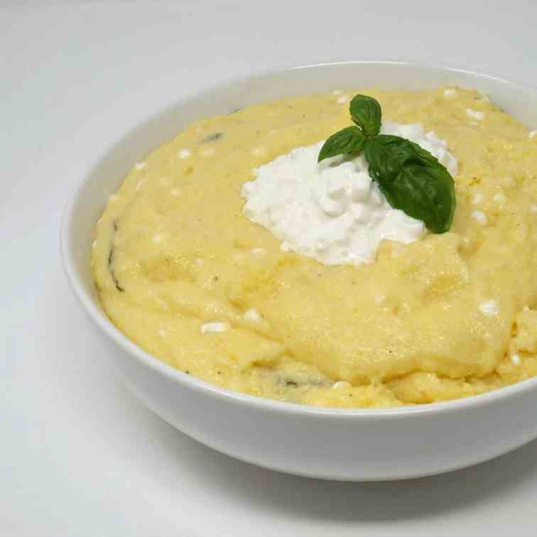 Cottage Cheese Polenta