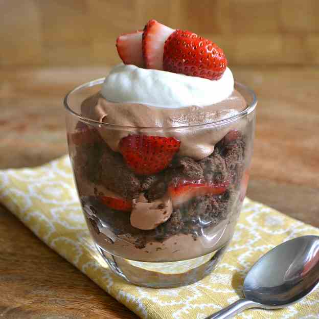 Chocolate Covered Strawberry Parfait