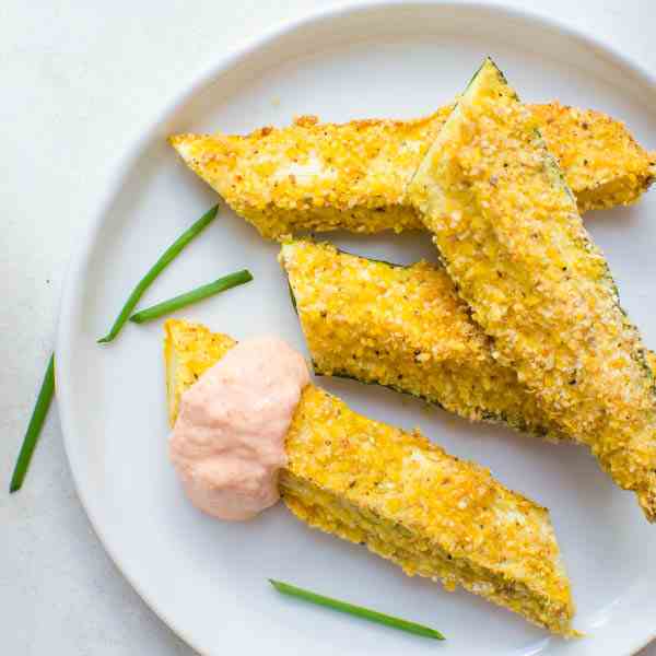 Crispy Spicy Zucchini Fries