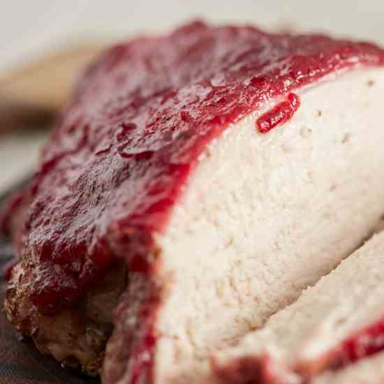 Turkey Breast with Cranberry Glaze