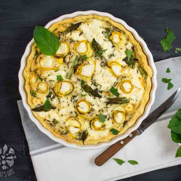 Asparagus - ricotta quiche