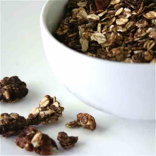 Dark Chocolate Granola with Peanut Butter