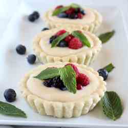 Tartaletas de Crema y Frutos del Bosque