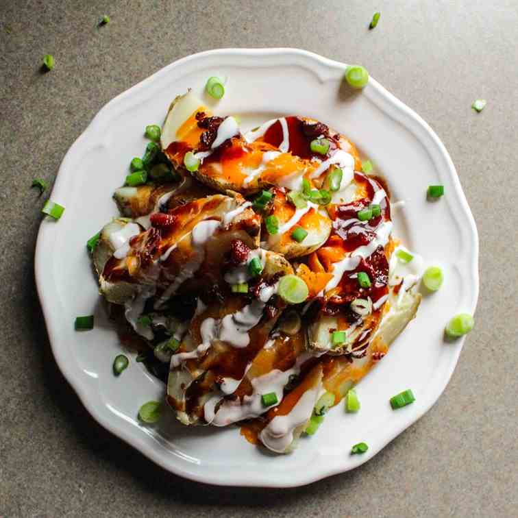 (Baked) Texas Roadhouse Potato Skins