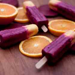 Orange and Beetroot Lollies