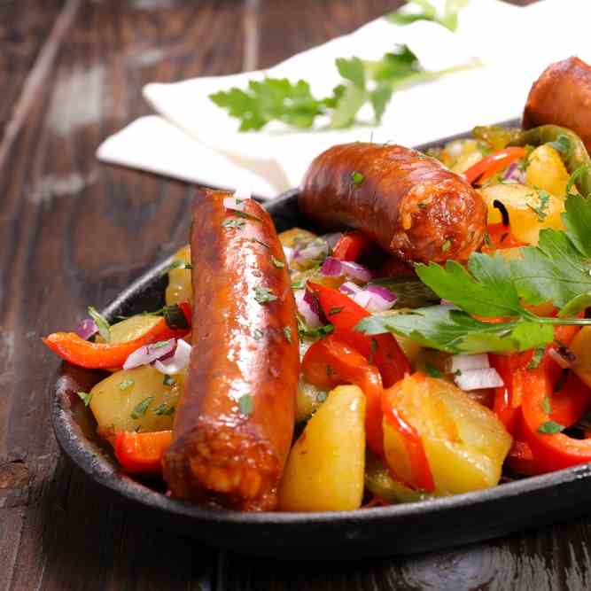 Whole30 Sizzling Sausage Fajitas