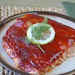 Baked Barbecue Salmon