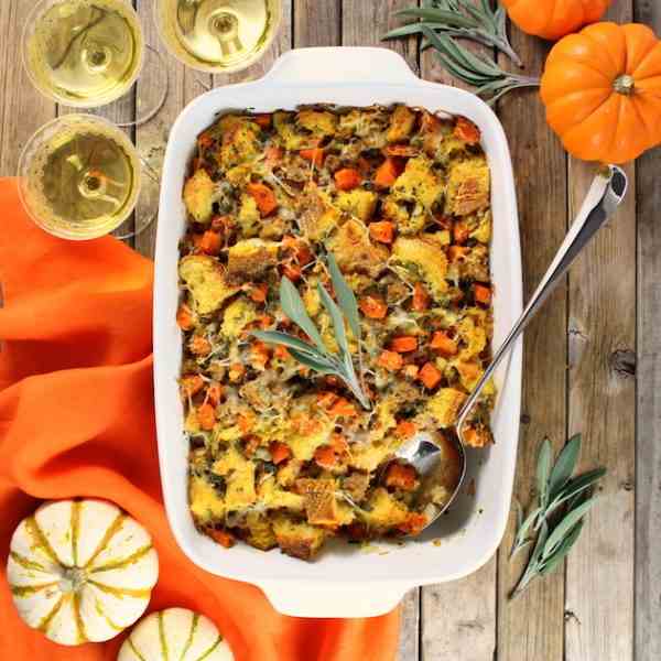 Baked Butternut Squash Stuffing