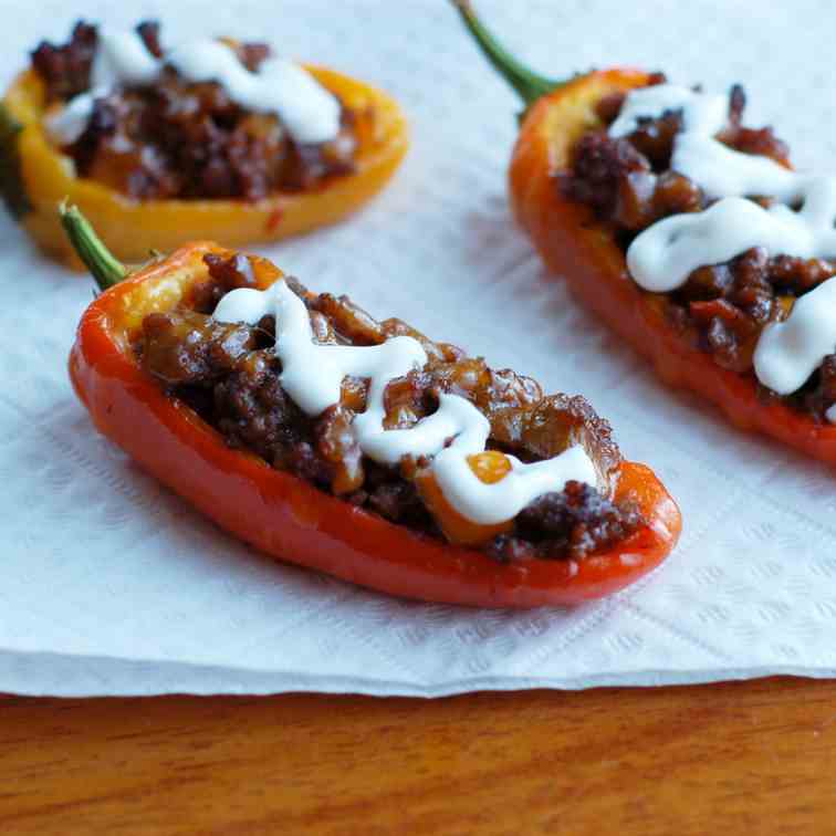 Mini Taco Stuffed Peppers 7Mini Taco Stuff