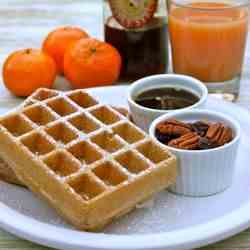 Whole Grain Spelt Waffles