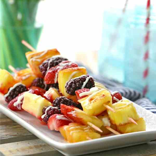 Grilled Fruit Kebabs