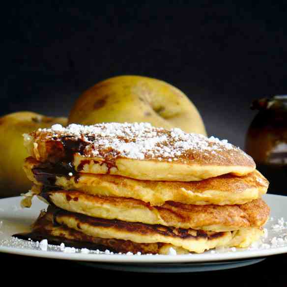 Apple and yogurt pancakes