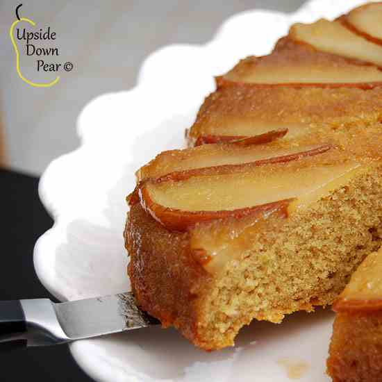 Upside Down Pear Cake