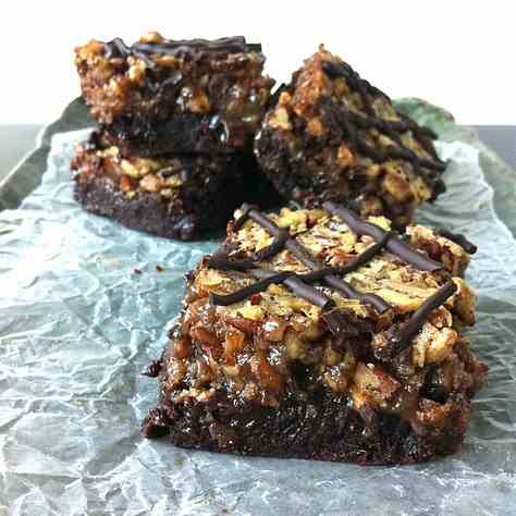 Bourbon Pecan Pie Brownies