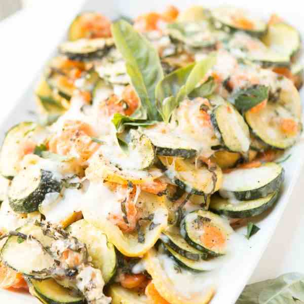 Cheesy Basil Veggies