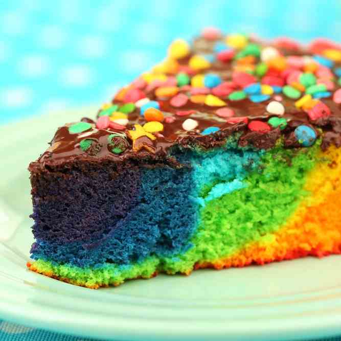 How to Make a Tie Dye Cake