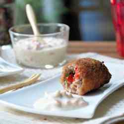 Meat croquettes with Creole sauce