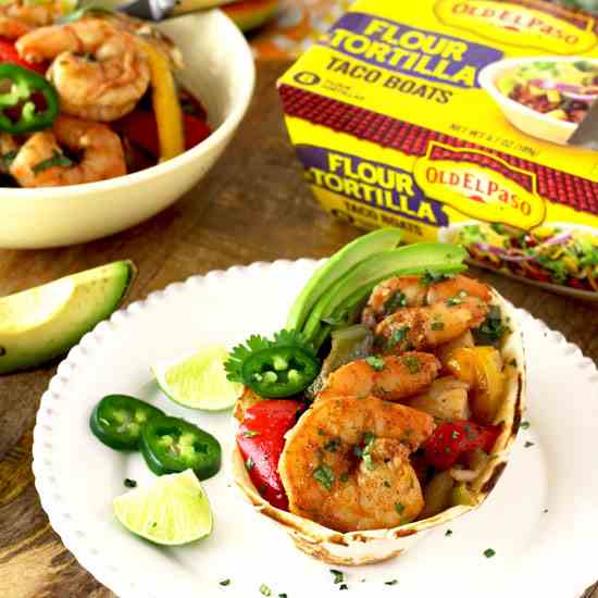 Sheet Pan Shrimp Fajitas