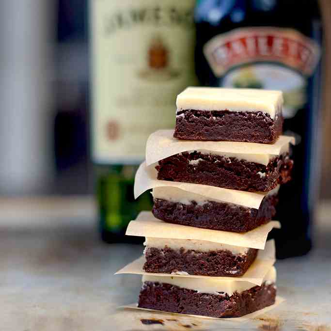 Boozy Irish Brownies