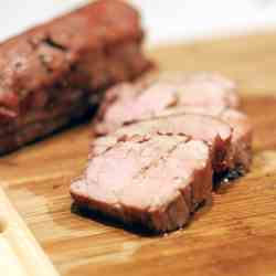 Grilled Maple-Mustard Pork Loin