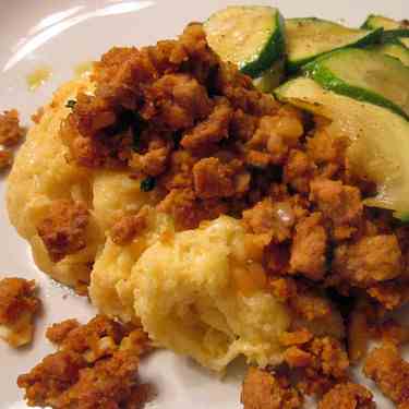 Sausage & Polenta w Sauteed Zucchini