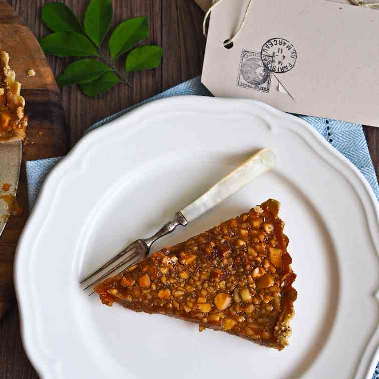 Salted Honey Macadamia Tart