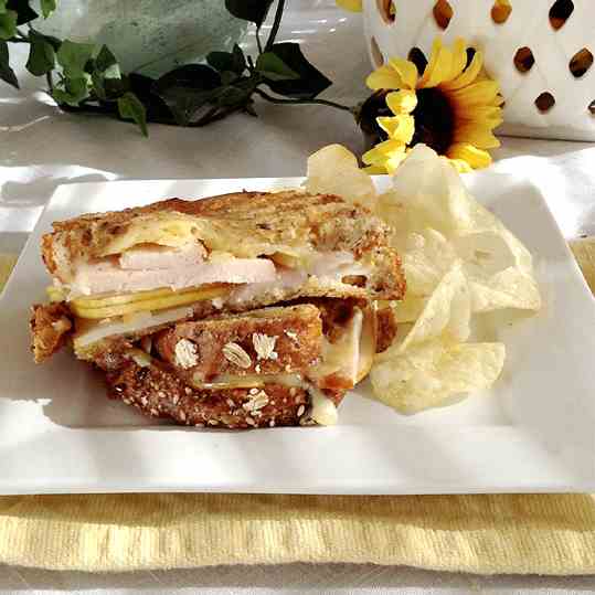 Turkey, Dubliner and Pear Panini