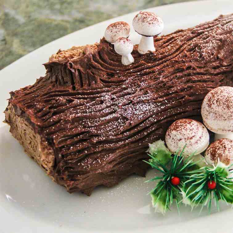 Chocolate Christmas Log