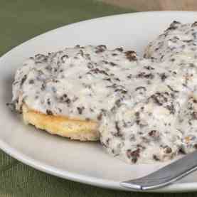 Paleo Biscuits with Sausage Gravy Recipe