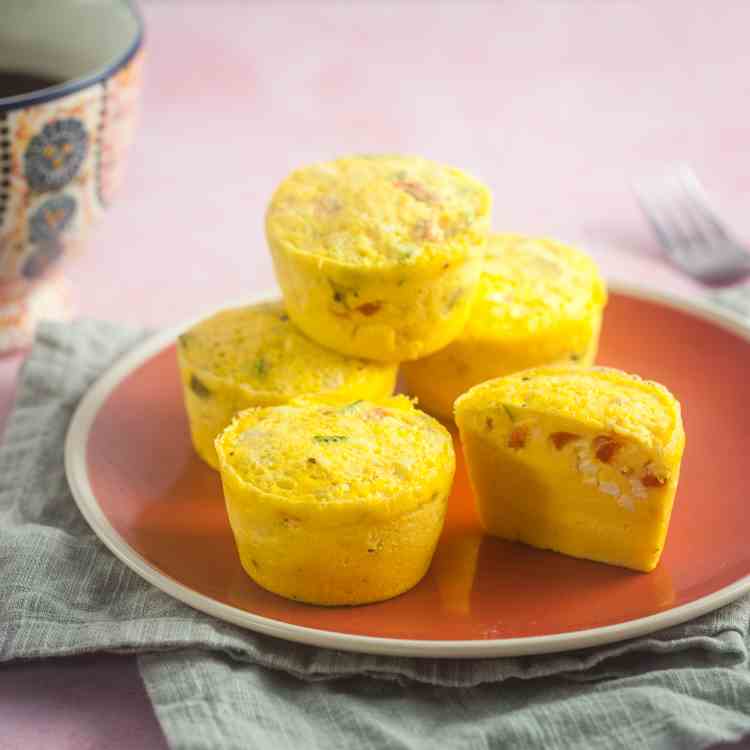 Zucchini and Feta Sous Vide Egg Bites