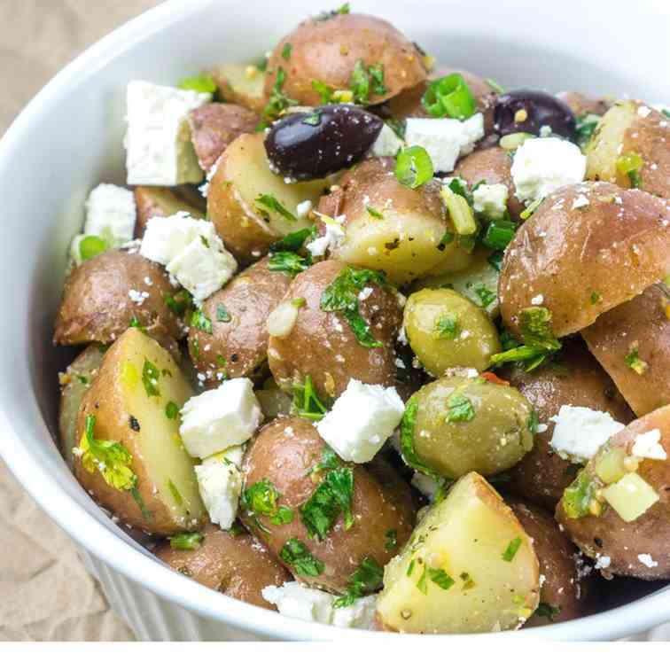 No-Mayo Greek Potato Salad