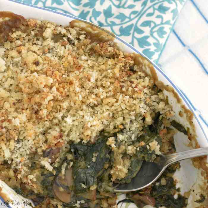 The Best Baked Spinach Gratin