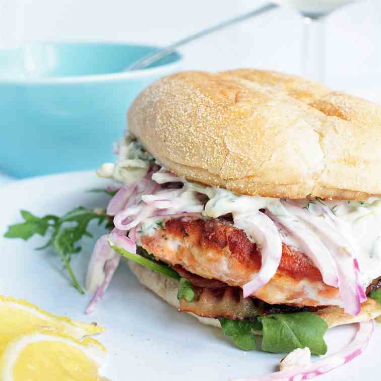 Best Ever Salmon Burger