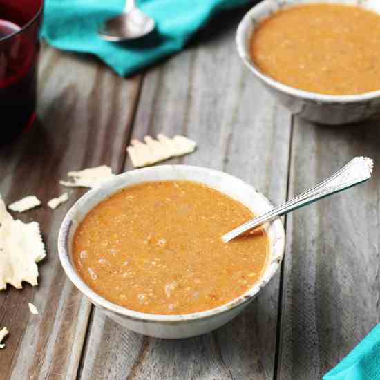 Creamy White Bean Tomato Basil Soup