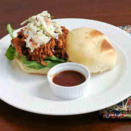 Dr. Pepper Pulled Pork with Cilantro Slaw