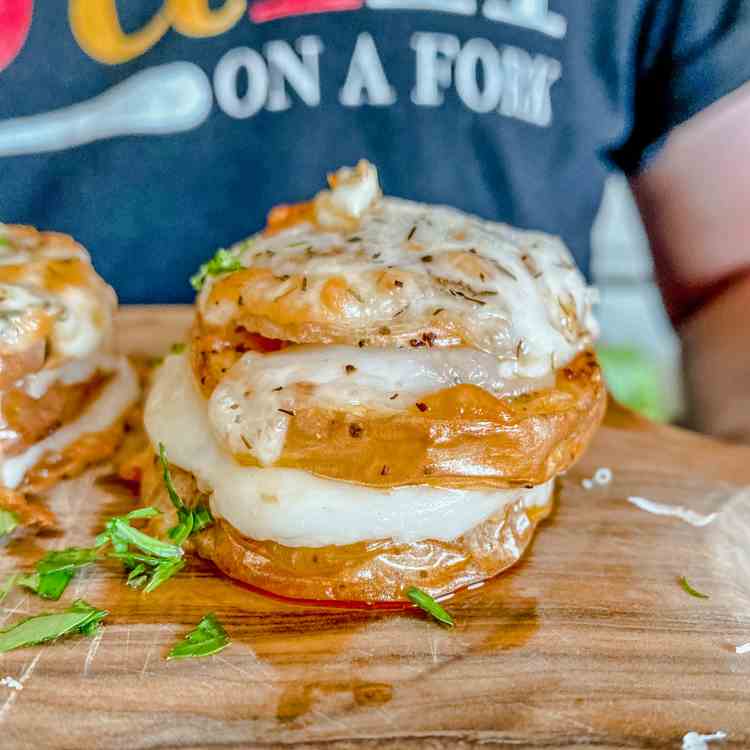 Cheesy Potato Stacks 