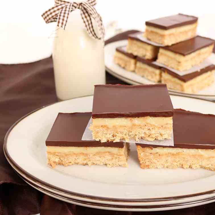 Oaty Caramel Slice