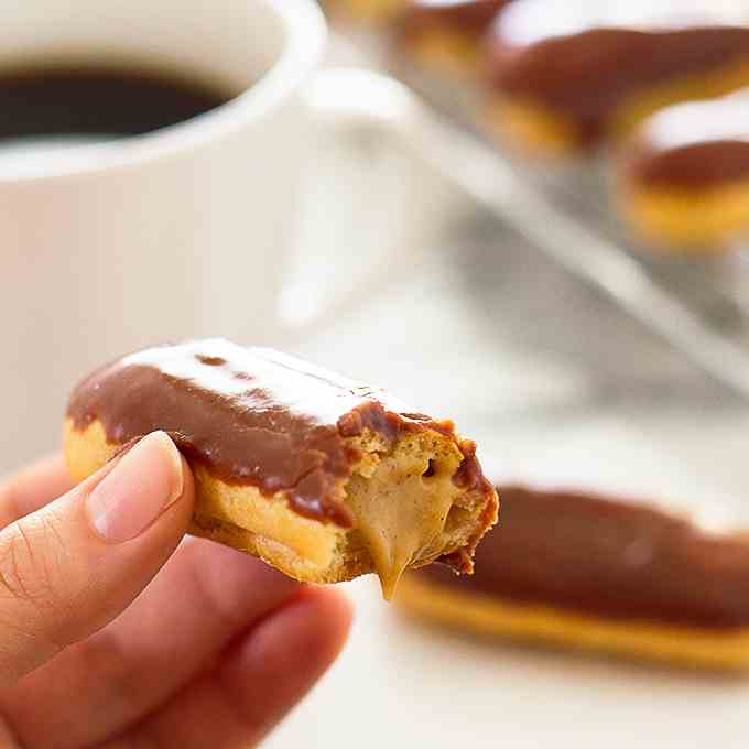 Small-Batch Mini Pumpkin Eclairs