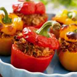 Rainbow Stuffed Peppers