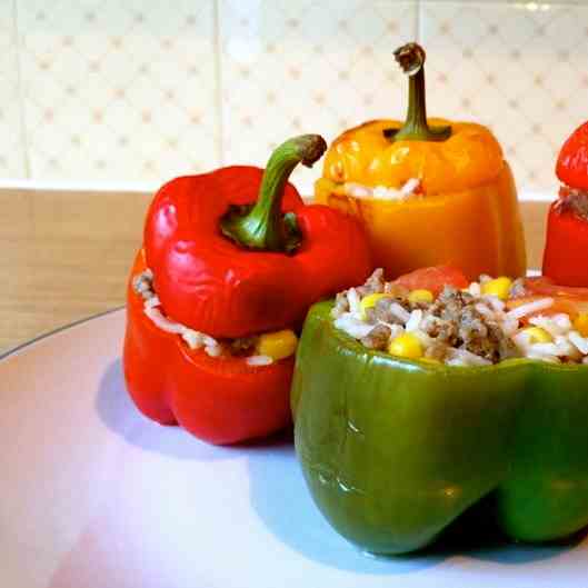 YUMMY LATVIAN STYLE STUFFED PEPPERS