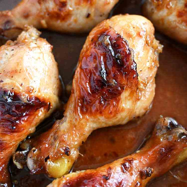 Honey Garlic Baked Chicken Drumsticks