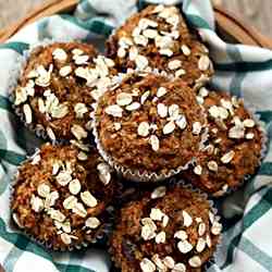 Carrot Raisin Bran Muffins