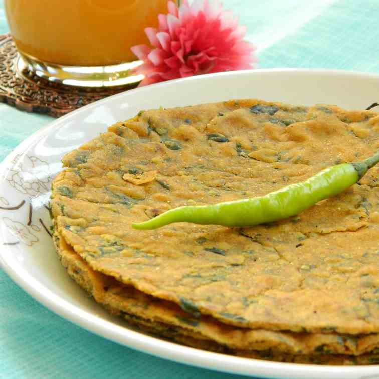 Methi Jowar Roti / Paratha