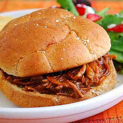 Root Beer Pulled Pork Sandwiches