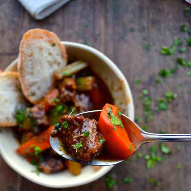 BEEF STEW WITH LEMON GREMOLATA