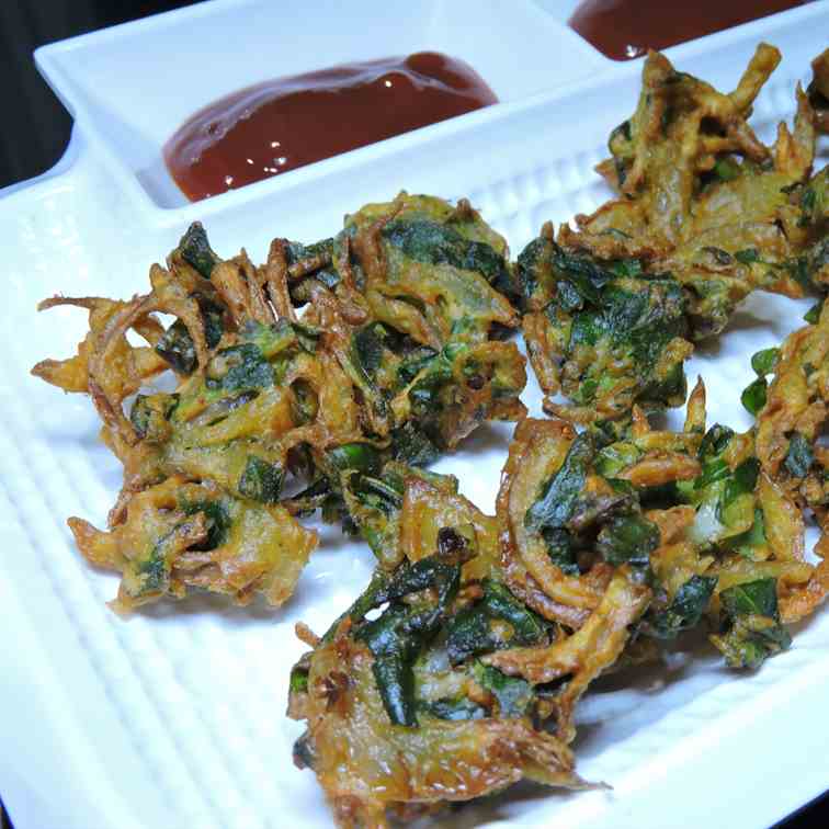 crispy spinach fritters