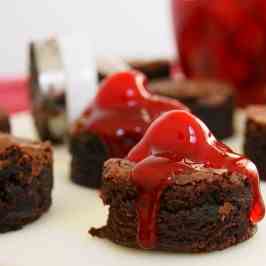 Cherry-Topped Brownie Bites